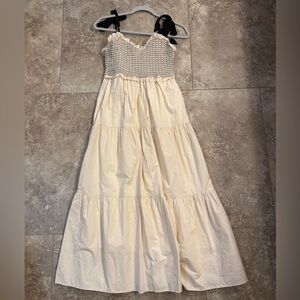 Altar'd State Cream and Black Kids Dress